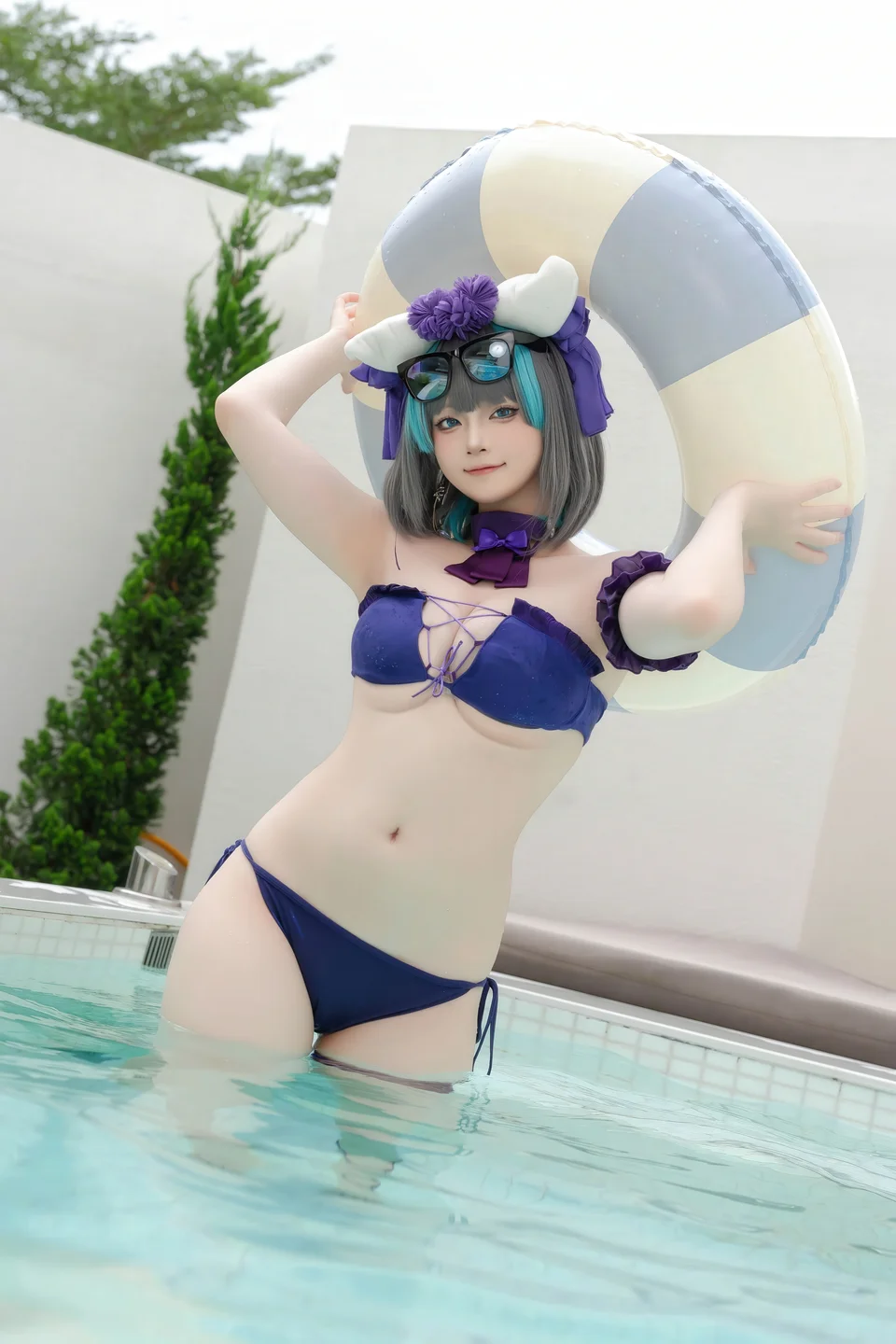 屿鱼 - No.064 柴郡泳装 [29P-236MB] tg@simisebaisi 【丝足阁】014.webp